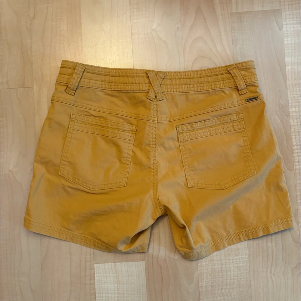 Prana Women’s mustard yellow shorts Size 6 - Picture 7 of 8